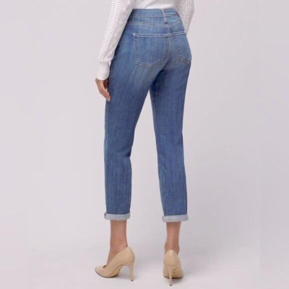 2/$30 White House Black Market Mid-Rise Everyday Soft Girlfriend Jeans 8 #A0156 - Picture 6 of 12